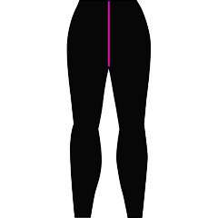 MICO Woman Tight брюки Nero-Magenta