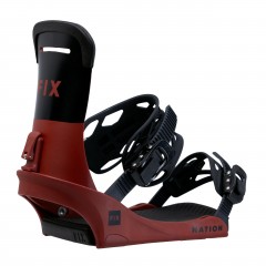 Крепления FIX Men`s Snowboard Bindings National ox blood (L)